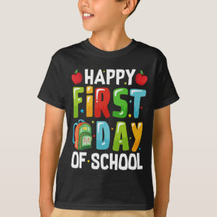 Back to School Happy First Day of School kids Boys T-Shirt