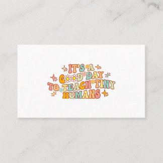 Back To School Happy First Day Of School Teacher S Business Card