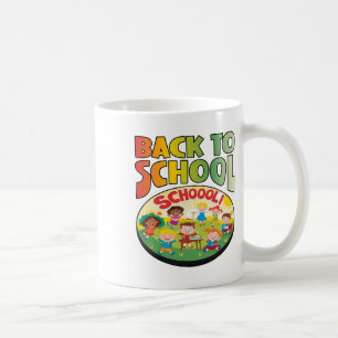Back To School Happy Students Seeing Friends Again Coffee Mug