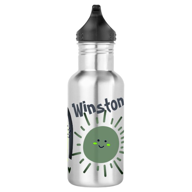 Back to School | Happy Sun Rainbow & Rainey Cloud  532 Ml Water Bottle (Right)