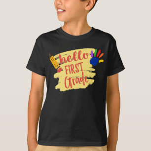 Back to School - Hello First Grade T-Shirt