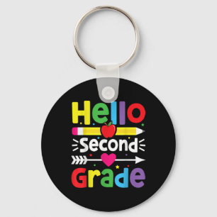 Back To School Hello Second Grade Team 2nd Grade B Key Ring