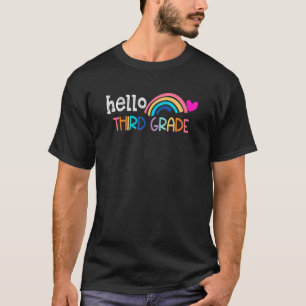 Back to School Hello Third 3rd Grade Squad Teacher T-Shirt