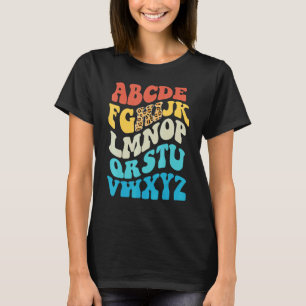 Back To School Hi Alphabet Pre-K Kindergarten Teac T-Shirt