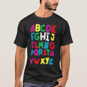 Back To School Hi Alphabet Pre K Kindergarten Teac T-Shirt