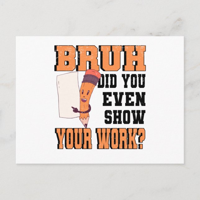 Back To School Homework Pen Homework Postcard (Front)