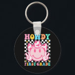 Back To School Howdy First Grade Western Cowboy Co Key Ring<br><div class="desc">Back To School Howdy First Grade Western Cowboy Cowgirl Kids</div>