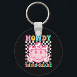 Back To School Howdy Third Grade Western Cowboy Co Key Ring<br><div class="desc">Back To School Howdy Third Grade Western Cowboy Cowgirl Kids</div>