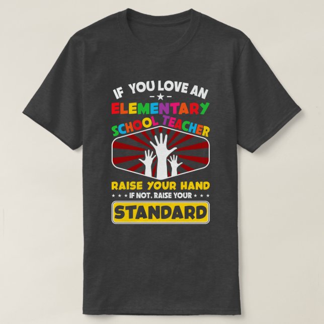 Back to school-if you love an elementary school te T-Shirt (Design Front)