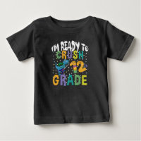 Back To School I'm Ready To Crush 12th Grade Dino