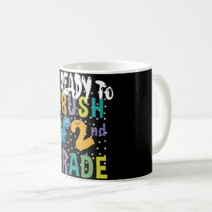 Back To School I'm Ready To Crush 2nd Grade Dino Coffee Mug