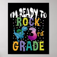Back To School I'm Ready To Crush 3rd Grade Dino