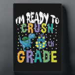 Back To School I'm Ready To Crush 8th Grade Dino Plaque<br><div class="desc">Back To School I'm Ready To Crush 8th Grade Dino
8th, grade, gift, ideas, back to school, 2021, first day of school, gift idea, 8th, grader, student, eighth, grade, dinosaur, school, teacher, grade, 8th grade teacher, student, teaching, 8th grade squad, kids, gifts</div>