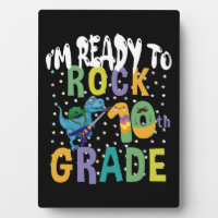 Back To School I'm Ready To Rock 10th Grade Dino