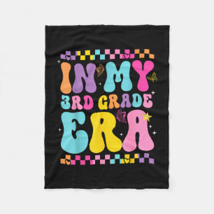 Back to school in 3rd third grade era butterfly fleece blanket