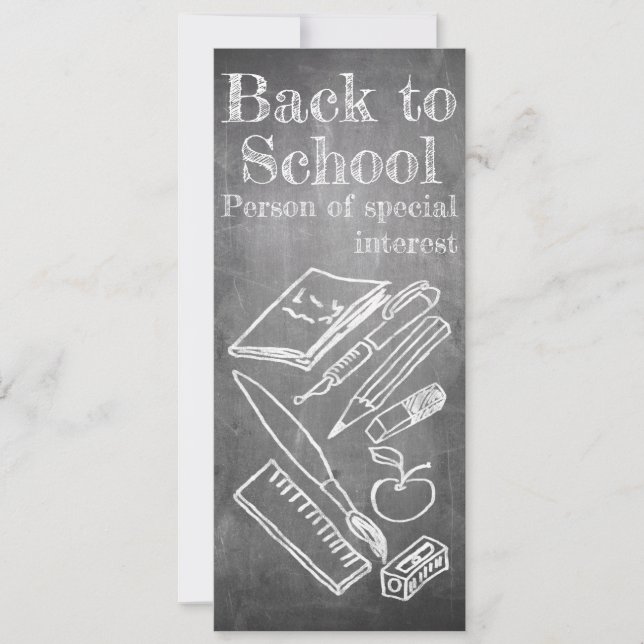 Back to School in chalkboard style (Front)