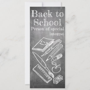 Back to School in chalkboard style