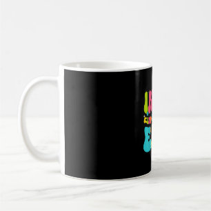 Back to school in kindergarten era butterfly girl coffee mug