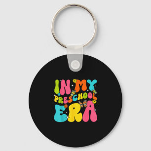 Back to school in preschool era butterfly girl kid key ring