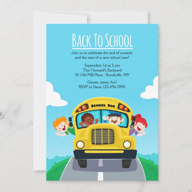 Back To School Invitation (Front)