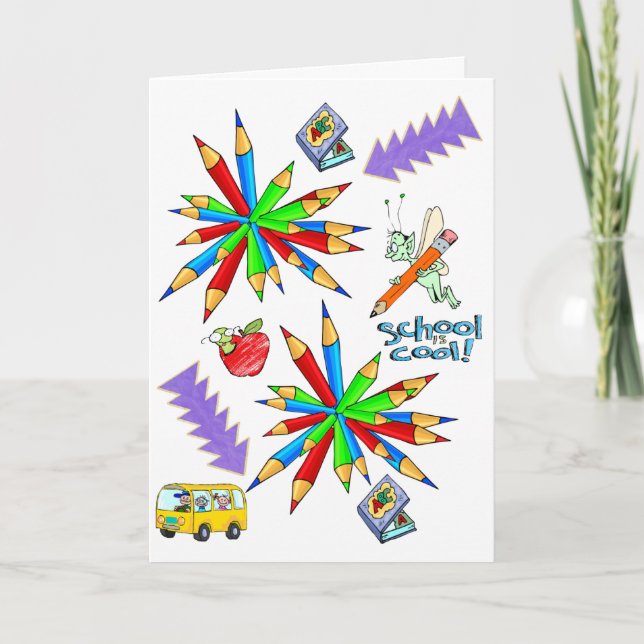 Back to School is Cool Greeting Card (Front)