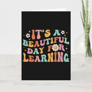Back To School It's Beautiful Day For Learning Tea Card