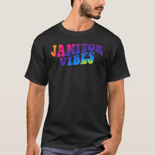 Back To School janitor Vibes Retro janitor Women K T-Shirt