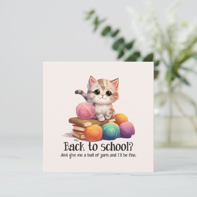 Back To School? Just Give Me Yarn (Standing Front)