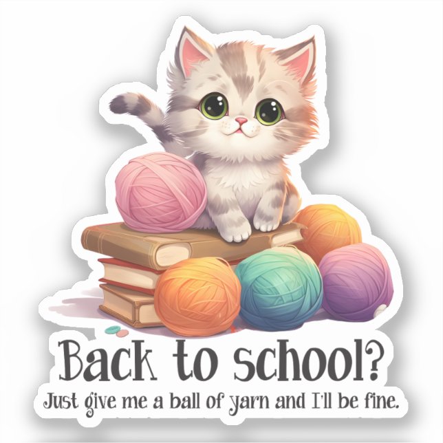 Back To School? Just Give Me Yarn (Front)