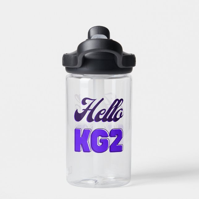 Back To School, KG2, Hello Kg2 Water Bottle (Back)