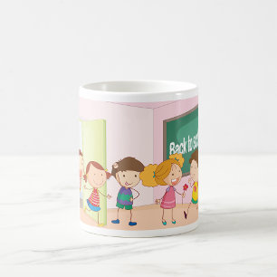 Back to School Kids Happy Children Learning Coffee Mug