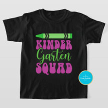 Back to School Kids Kindergarten Squad T-Shirt