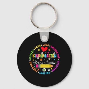 Back To School Kindergarten Dream Team Teacher Lov Key Ring