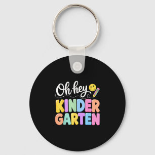 Back to school kindergarten pencil teacher kid key ring