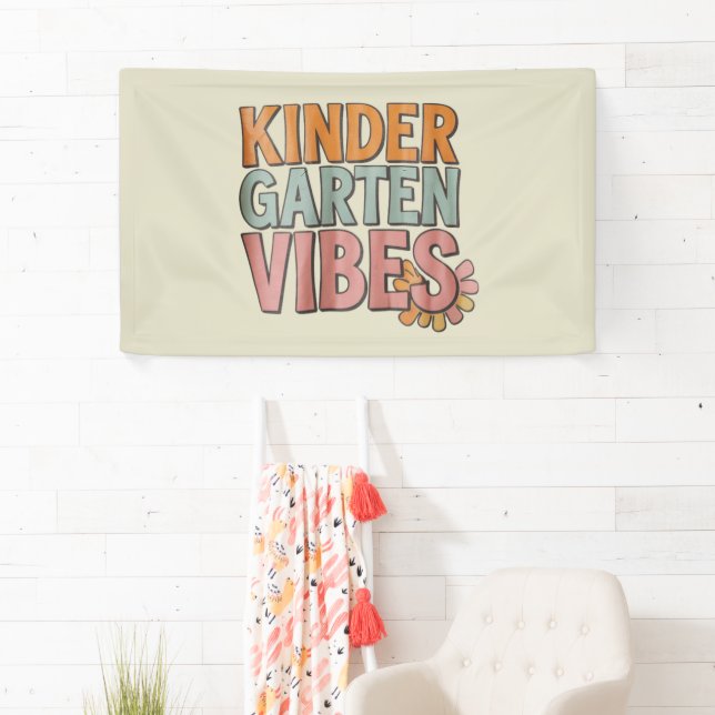 Back to School Kindergarten Pre K First Grade  Banner (Insitu)