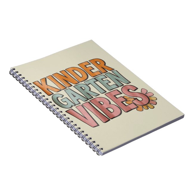 Back to School Kindergarten Pre K First Grade  Notebook (Right Side)