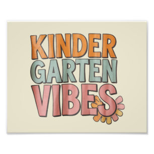 Back to School Kindergarten Pre K First Grade Photo Print