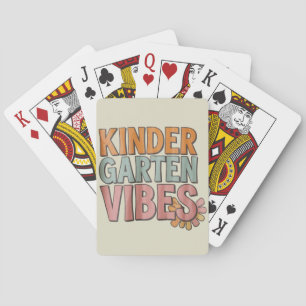 Back to School Kindergarten Pre K First Grade Playing Cards
