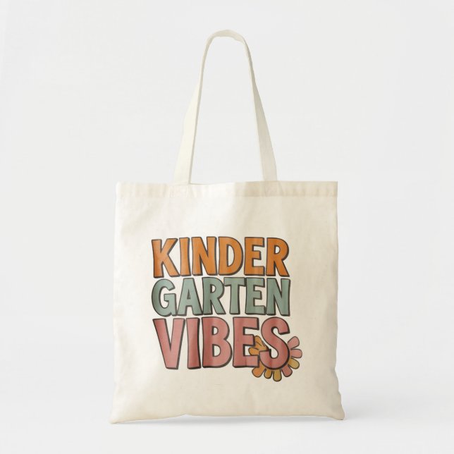 Back to School Kindergarten Pre K First Grade  Tote Bag (Front)