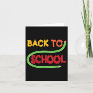 Back To School Kindergarten Prek Preschool Girl Bo Card