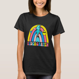 Back To School Kindergarten Rainbow Teacher Studen T-Shirt