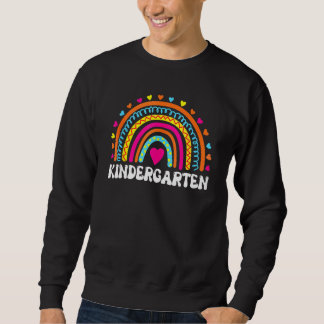 Back To School Kindergarten Squad Rainbow Teacher  Sweatshirt