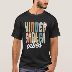 Back To School Kindergarten Vibes Retro Student Te T-Shirt