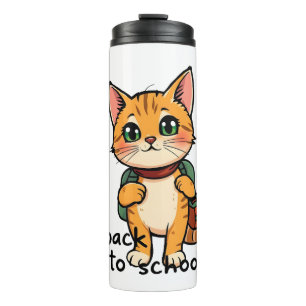 Back to School Kitty - no1 Thermal Tumbler