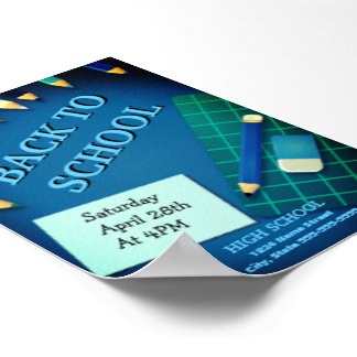 Back to school learning courses poster