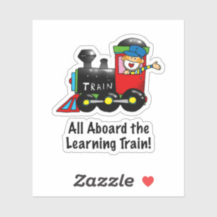 Back to School Learning Train cartoon