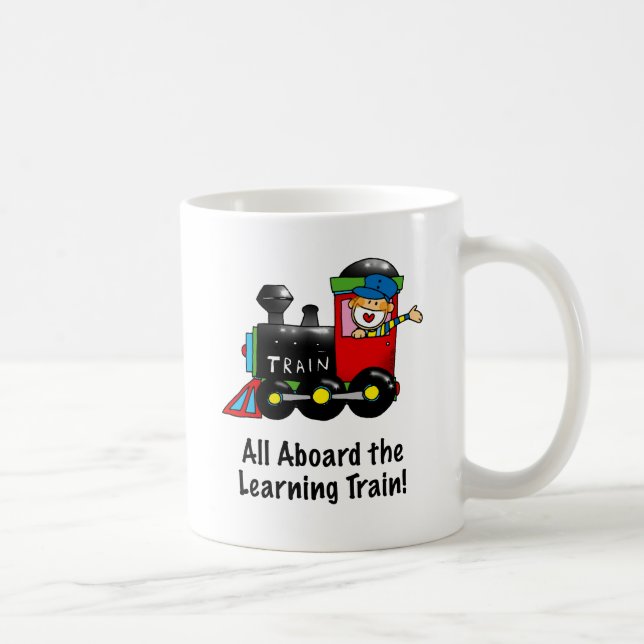 Back to School Learning Train cartoon Coffee Mug (Right)