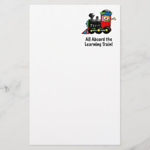 Back to School Learning Train cartoon Stationery