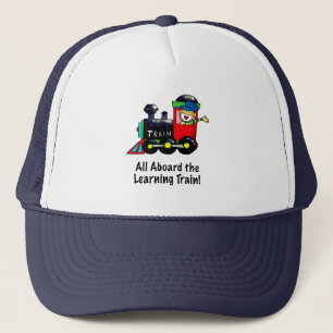 Back to School Learning Train cartoon Trucker Hat