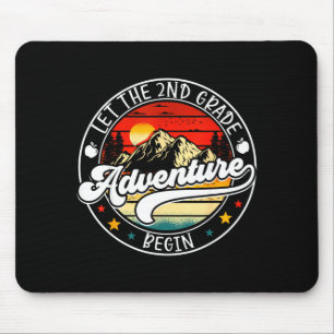 Back to school let the 2nd second grade adventure mouse pad